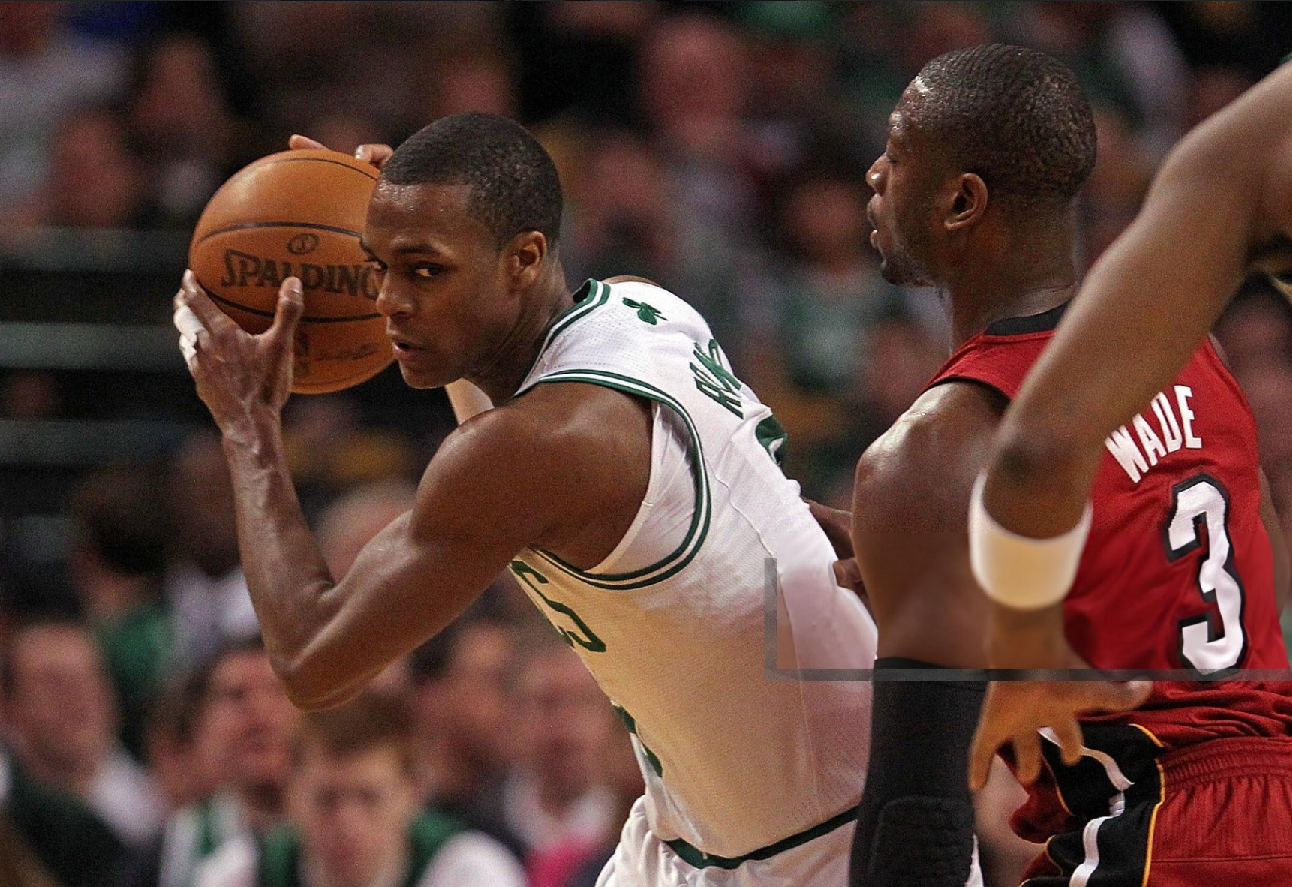 The version of Rajon Rondo (left) in the Boston Celtics jersey left many other big stars feeling envious (Photo: Getty)