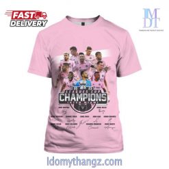 2023 Leagues Cup Champions Inter Miami Signature T-Shirt