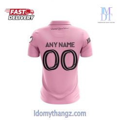 Customized Inter Miami CF Pink 2023 Polo Shirt