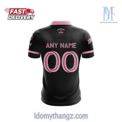 Customized Inter Miami CF Black 2023 Polo Shirt