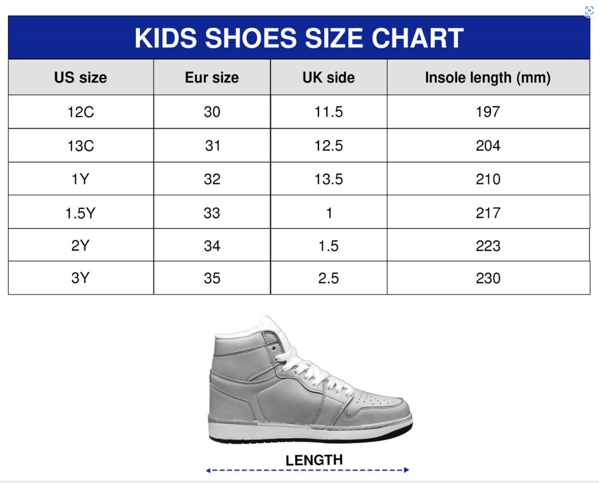 Kid Size Chart
