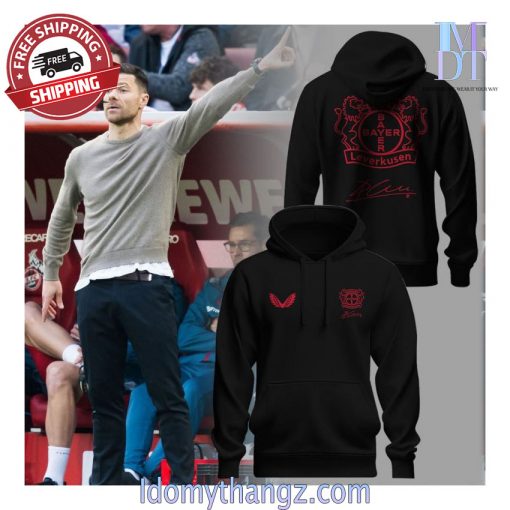 Limited Edition Coach Xabi Alonso Bayer Leverkusen Signature Hoodie