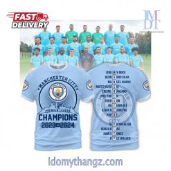 Manchester City Premier League Champions 2023 2024 T-Shirt
