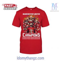 Manchester United FA 2023 2024 Champions T-Shirt