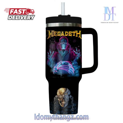 Premium Megadeth Stanley Tumbler 40 Oz