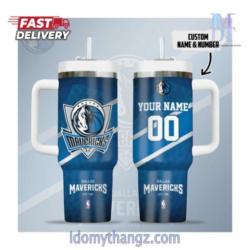 Premium Dallas Mavericks Stanley Tumbler 40 Oz