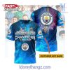 Manchester City Pep Guardiola Six Time Premier League Champions 2023 2024 T-Shirt