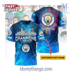 Personalized Champions Premier League 2023 2024 Manchester City The Citizens T-Shirt