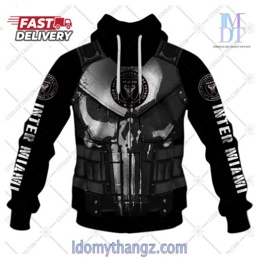 Personalized MLS Inter Miami CF Punisher Design Hoodie