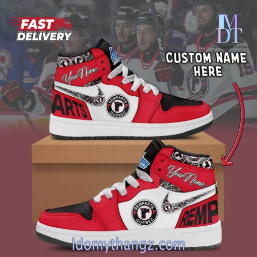 Quebec Remparts Custom Name Air Jordan 1