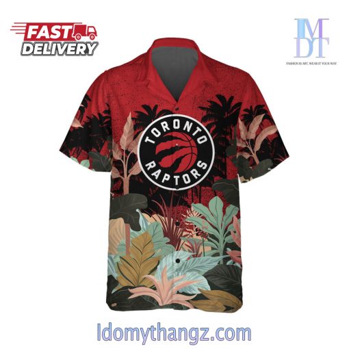 Toronto Raptors Team Logo Pattern Tropical Hawaiian Set