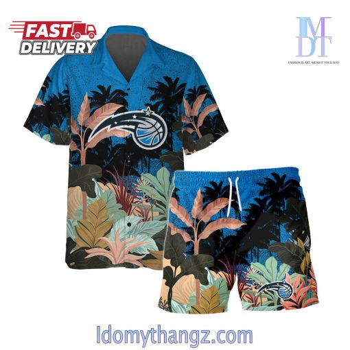 Orlando Magic Team Logo Pattern Tropical Hawaiian Set