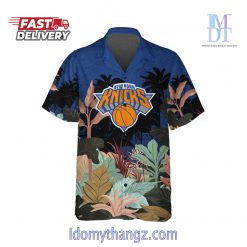 New York Knicks Team Logo Pattern Tropical Hawaiian Set