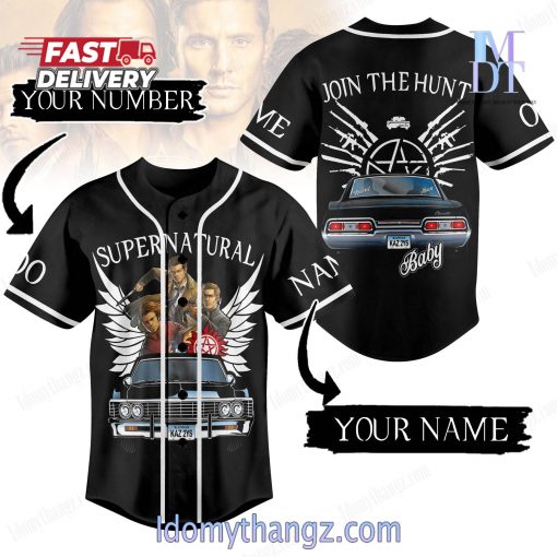 Supernatural Join The Hunt Custom Baseball Jersey