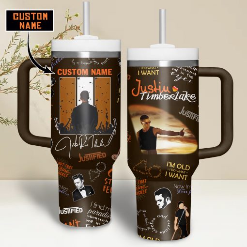 Justin Timberlake Custom Name Stanley Tumbler