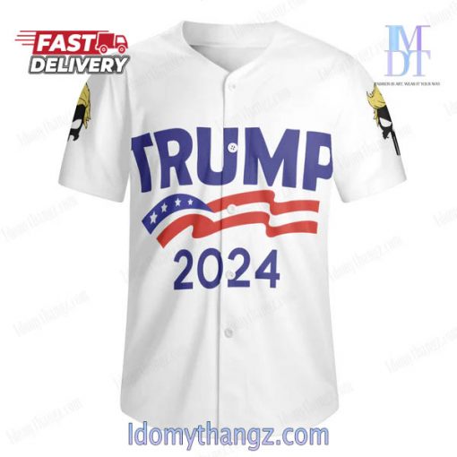 45-47 Trump 2024 Mens Short Sleeve Baseball Jersey