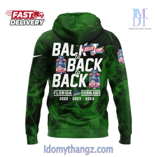 Limited Edition Florida Everblades Champions Kelly Cup Hoodie