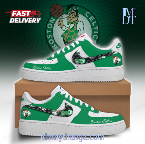 Boston Celtics Logo Custom Air Force 1 Sneaker
