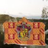 Puerto Rico Mandala Taino Sun Symbol Custom Name Hooded Blanket