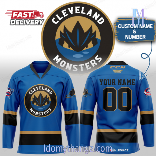 AHL Cleveland Monsters Custom Hockey Jersey