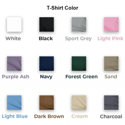 Embroidered T Shirt color