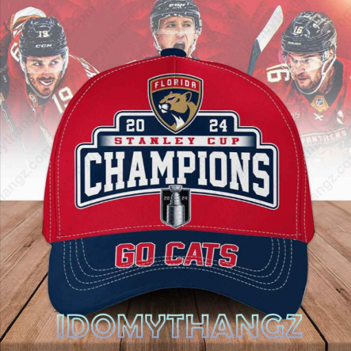 Florida Panthers Champions Stanley Cup 2024 Hat