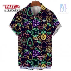 Fluorescent Fruit Fiesta Hawaiian Shirt