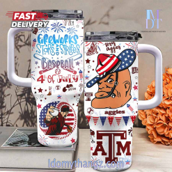 Happy Independence Texas Aggies Stanley Tumbler