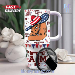 Happy Independence Texas Aggies Stanley Tumbler 3