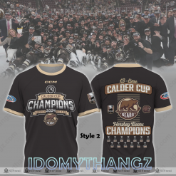 Hershey Bears 2024 Calder Cup Champions Locker Room T Shirt 2