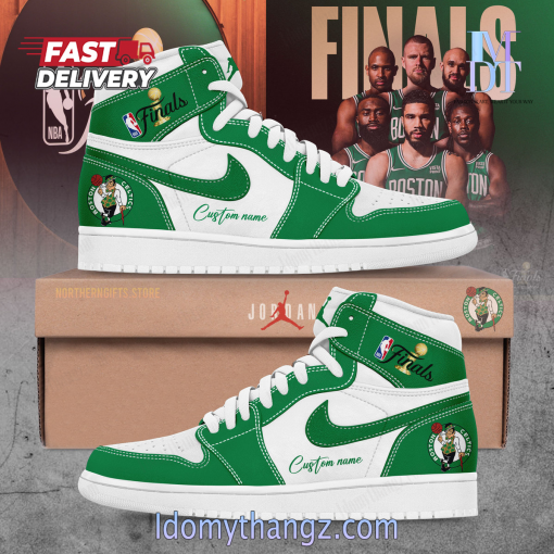 Limited Edition Boston Celtics Champions 2024 For Fans Shoes Air Jordan 1
