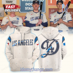 Los Angeles Dodgers Nike Cream 2024 City Connect Limited Hoodie