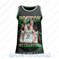 NBA Finals Conference Champions 2024 18X Champions Celtics Pride Basketball Jersey 2