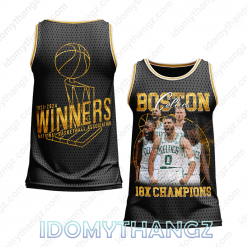 NBA Finals Conference Champions 2024 Boston Celtics 18X Champions Basketball Jersey