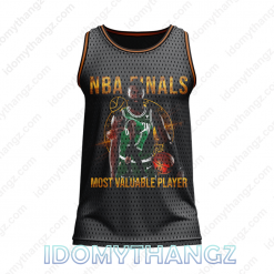 NBA Finals Conference Champions 2024 Jaylen Brown Most Valuable Player 3D Basketball Jersey