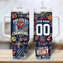 NHL Florida Panthers Time To Hunt Champions Stanley Tumbler