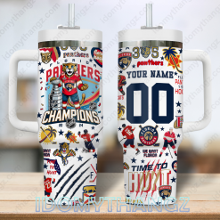 NHL Florida Panthers Time To Hunt Champions Stanley Tumbler