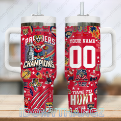 NHL Florida Panthers Time To Hunt Champions Stanley Tumbler
