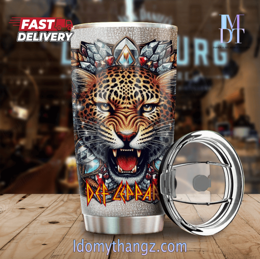 PREMIUM Def Leppard Pour Some Sucar On Me TUMBLER