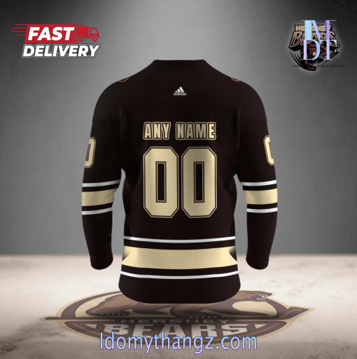 Personalized AHL Hershey Bears Black Hockey Jersey 2024