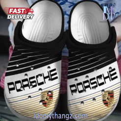 Porsche Logo Pattern Crocs Classic Clogs Shoes