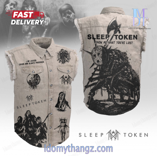 Sleep Token Show Me What You’ve Lost Sleeveless Denim Jacket