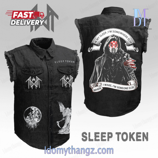 Sleep Token Sleeveless Denim Jacket