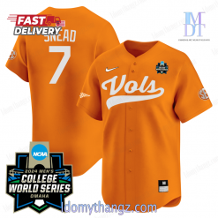 Tennessee Volunteers 2024 College World Series Orange Baseball Jersey
