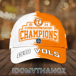 Tennessee Volunteers NCAA Baseball National 2024 Champions Hat