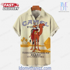 Vintage Natives And Camels On The Desert Printing Shirt