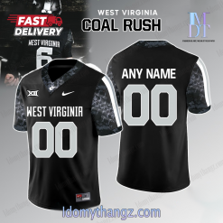 West Virginia Mountaineers 2024 Coal Rush Football Jersey