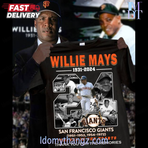 Willie Mays RIP Tribute T-Shirt