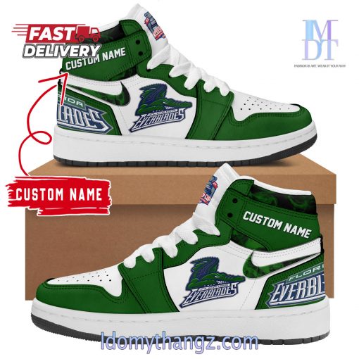 Special New Florida Everblades Champions Kelly Cup 2024 Custom Air Jordan 1