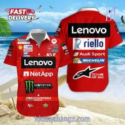 Ducati Lenovo Team Hawaiian Shirt